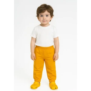 Unisex Çocuk Pamuklu Yumuşak Dokulu Jogger Pijama Altı