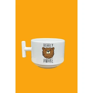 Bearly Awake Baskılı T Kupa