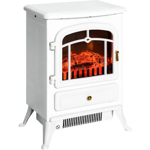 Gunbo Home Elektrikli Şömine Beyaz 1850 W Metal Kasa, Fanlı Şömine, Şömine Soba