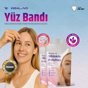 Yüz Bandı 2’li Paket 288’LI Şeffaf Kırışıklık Yüz Germe Bantları Premium Wrinkle Patch