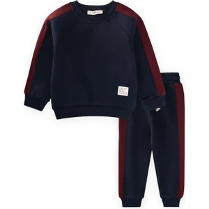Garnili Sweatshirt Takım 2-8 Yaş Lacivert