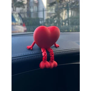 Sevimli Kalp Ayaklı Torpido Süsü Kalp Araba Süsü - Araç Içi Aksesuar Sevimli Kalp - Oto Aksesuarı