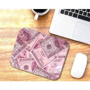 SS Baskı Pembe Dolar Baskılı Mouse Pad