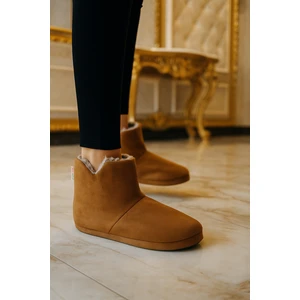 Erkek Panduf Peluş Ev Ayakkabısı Düz