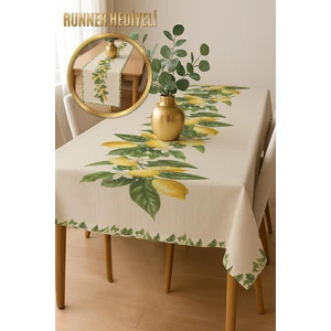 Dolce Mariee Şık Dokulu Leke Tutmaz Masa Örtüsü MSRT001