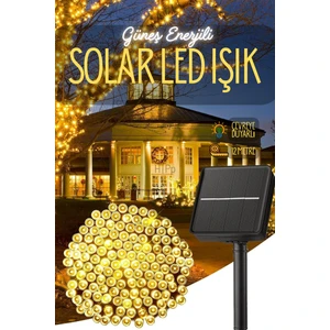 Solar Güneş Enerjili Dış Mekan Bahçe 8 Modlu 10METRE 100 LED Gün Işığı Aydınlatma