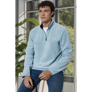 Slim Fit Anti-Pilling Tüylenme Yapmayan Bato Yaka Kışlık Şardonlu Polar Erkek Polar 5906001