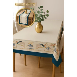 Dolce Mariee Şık Dokulu Leke Tutmaz Masa Örtüsü MSRT007