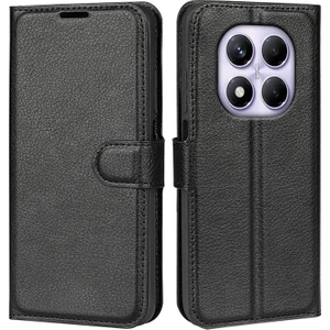 Kip GSM Xiaomi Redmi Note 14 Pro 4g Için Kılıf Deri Görünüm Kapaklı Kartlıklı Stand Kamera Koruyuculu Kapak