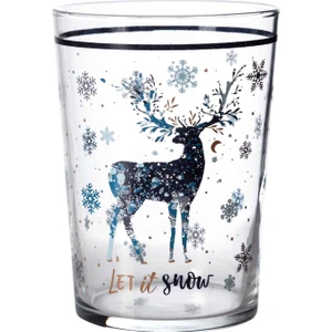 Mudo Home Let It Snow Meşrubat Bardağı-Mavi