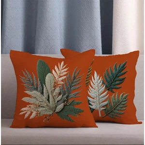 Alkan Homes 2 Li Kombin Nakış Desenli 3 Boyutlu Dijital Baskılı Kırlent Kılıfı