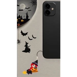 Miyuki Boncuk El Yapımı Cadı Telefon Çarmı - Charm Halloween Cadılar Bayramı