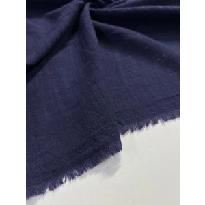 Kumaş Sever Çivit Mavisi Taşlanmış Ham Keten Kumaş Çift En Metrelik Gömlek Pantolon Takım Giyim Kumas