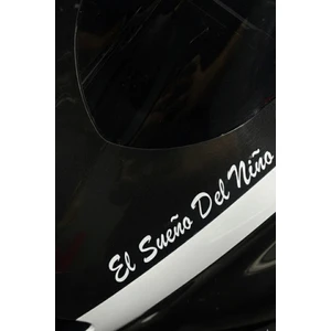 Motor Için El Sueno Del Nino Beyaz Sticker (Bir Çocuğun Rüyası) Sticker Etiket (15CMX2.5CM)