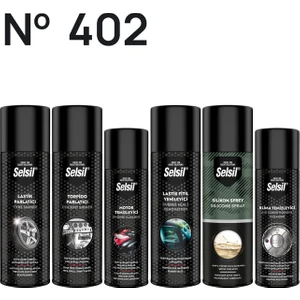 Lastik Parlatıcı, Torpido Parlatıcı, Motor Temizleme Spreyi, Lastik Fitil Yenileyici, Silikon Sprey, Klima Temizleyici