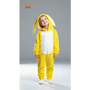 Welsoft Sarı Tavşan Yumuşak Peluş Fermuarlı Bebek ve Uyku Tulumu - 3 Yaş