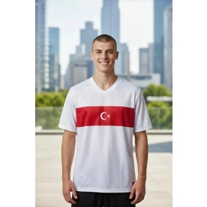 Bite Nose Türkiye Euro 2024 Beyaz Milli Takım Yetişkin T-Shirt Halı Saha Forması