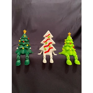 Yılbaşı Temalı Dekor Figürleri 3’lü Set – Ağaç ve Hediye Kutusu Hediyelik Konsept