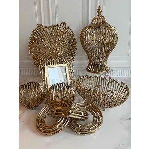 Antik Eskitme 7 Parça Salon Aksesuarı