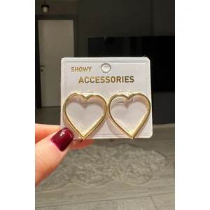 H&E Design Kadın Kalp Heart Küpe