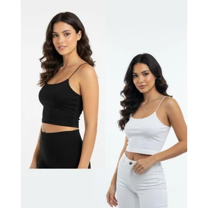 Ip Askılı Crop Top Astarlı Büstiyer