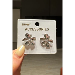 H&E Design Kadın Gold Lotus Çiçeği Küpe