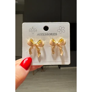 H&E Design Kadın Bordo Mineli Fiyonk Küpe