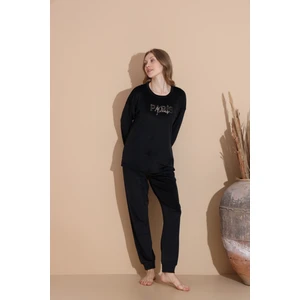 Baskılı Kadife Pijama Takımı