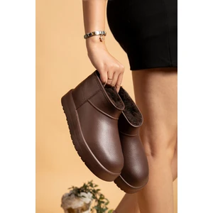 Kadın Su Geçirmez Kürklü Soğuk Havaya Dayanıklı Kaymaz Eva Taban Yağmur ve Kışlık Bot