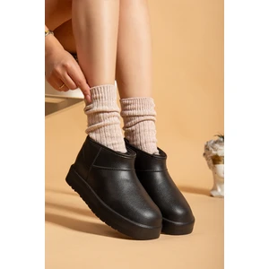 Kadın Su Geçirmez Kürklü Soğuk Havaya Dayanıklı Kaymaz Eva Taban Yağmur ve Kışlık Bot