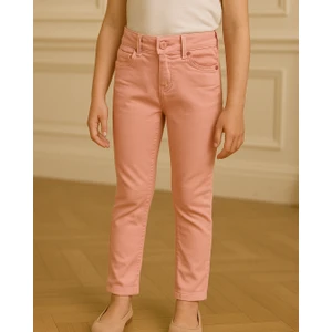 Keskin Bebe Kız Çocuk Likralı Kot Pantolon