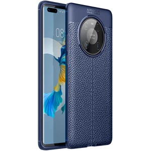 Huawei Mate 40 Pro Kılıf Tcmk Niss Silikon Kapak-Lacivert