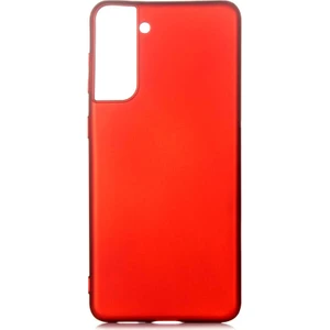 Galaxy S21 Kılıf Tcmk Premier Silikon Kapak-Kırmızı