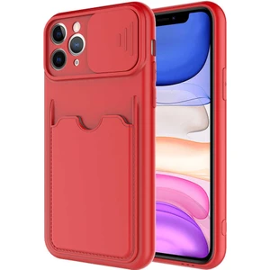 iPhone 11 Pro Max Kılıf ​tcmk Kartix Kapak-Kırmızı