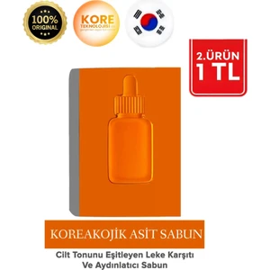 Kojik Asit Sabunu 100GR – Leke Karşıtı, Zerdeçal ve Limon Kabuğu Içerikli Yüz ve Vücut Temizleyici, Tüm Cilt Tipleri Için
