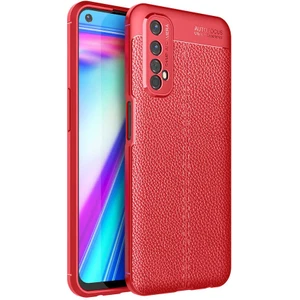 Realme 7 Kılıf Tcmk Niss Silikon Kapak-Kırmızı