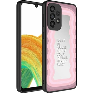 Galaxy A73 Kılıf Aynalı Desenli Kamera Korumalı Parlak Tcmk Mirror Kapak-Ayna