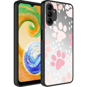 Galaxy A04S Kılıf Aynalı Desenli Kamera Korumalı Parlak Tcmk Mirror Kapak-Pati