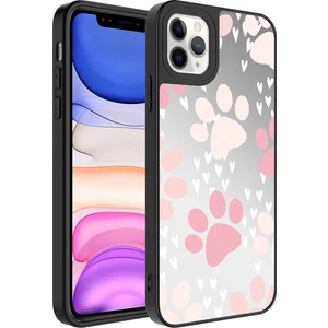 Apple iPhone 11 Pro Kılıf Aynalı Desenli Kamera Korumalı Parlak Tcmk Mirror Kapak-Pati