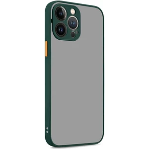 iPhone 13 Pro Kılıf Tcmk Hux Kapak-Koyu Yeşil