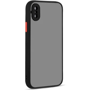 iPhone Xs 5.8 Uyumlu Tcmk Hux Kapak-Siyah