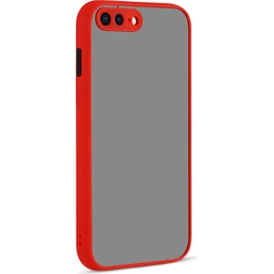 iPhone 8 Plus Uyumlu Tcmk Hux Kapak-Kırmızı