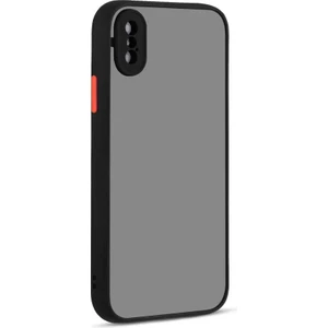 iPhone Xs Max 6.5 Uyumlu Tcmk Hux Kapak-Siyah