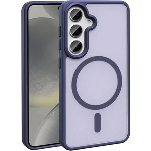 Galaxy S25 Fe Kılıf M-Safe Şarj Özellikli Mat Arka Yüzey Tcmk Sio Kapak - Derin Mor