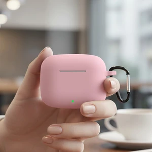 Caseonn Huawei Freebuds Se 4 Anc Kılıf Askı Aparatlı Mat Silikon Pembe