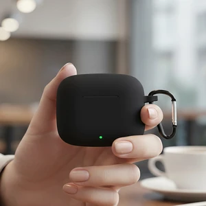 Caseonn Huawei Freebuds Se 4 Anc Kılıf Askı Aparatlı Mat Silikon Siyah