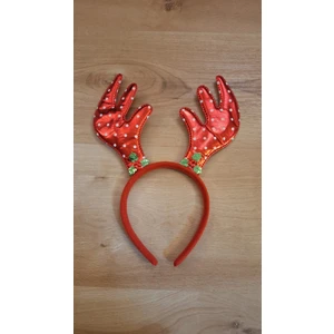 Yeni Yıl Yılbaşı Taç Geyiği Sevimli Geyik Boynuzları Kırmzı Geyik Taç Yetişkin Çocuk
