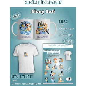 Agg Reklam Isme Özel Bluey Kupa Seti
