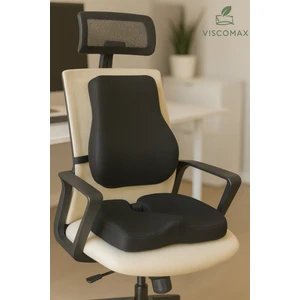 Ofiste ve Arabada Maksimum Konfor Için Visco Destek Bel ve Oturma Minderi