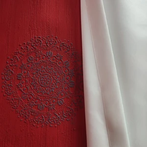 Yeni Sezon Peteküstü Ekru Kalın Saten Güneşlik Tüm Tül Perdelere Uyumlu